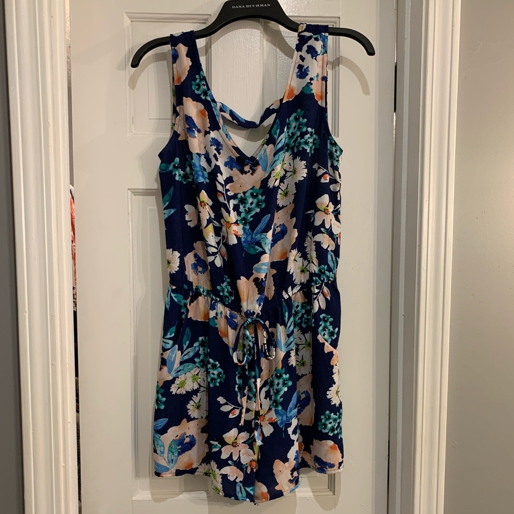 BeBop Floral Romper with Pockets!!